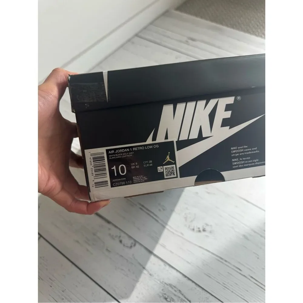 Air Jordan 1 Low OG - Wolf Grey and White